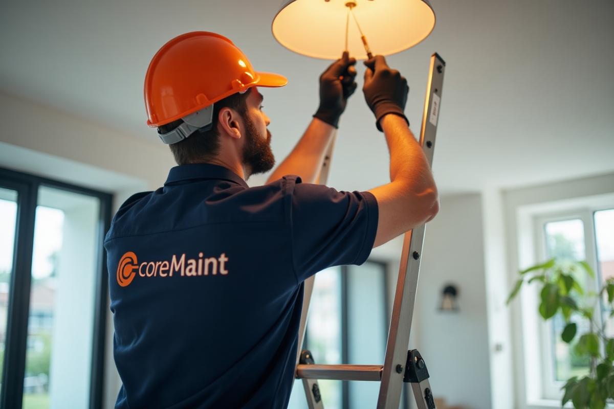 Lighting installation in Greenwich property by coreMaint