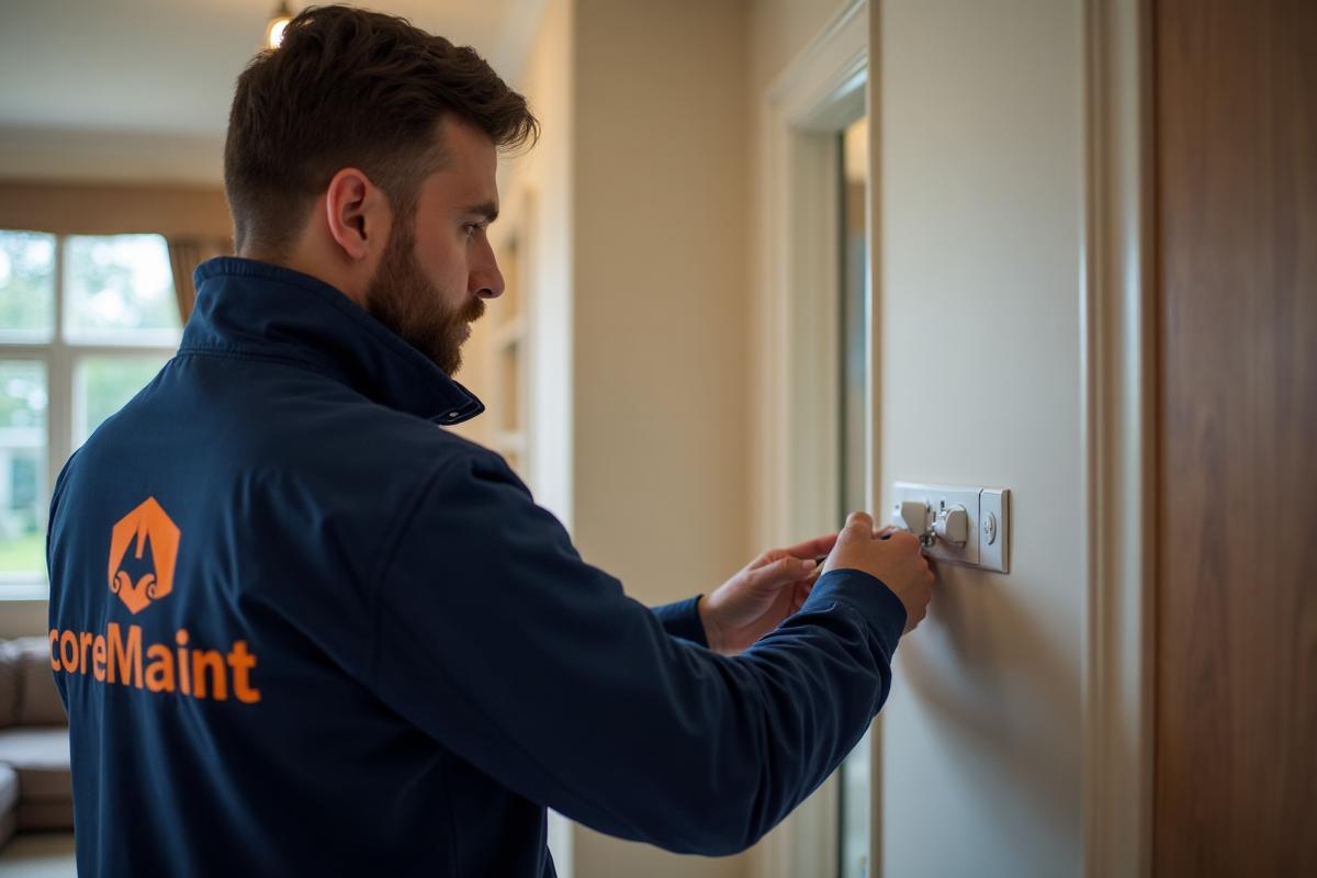 Socket installation in Greenwich home by coreMaint