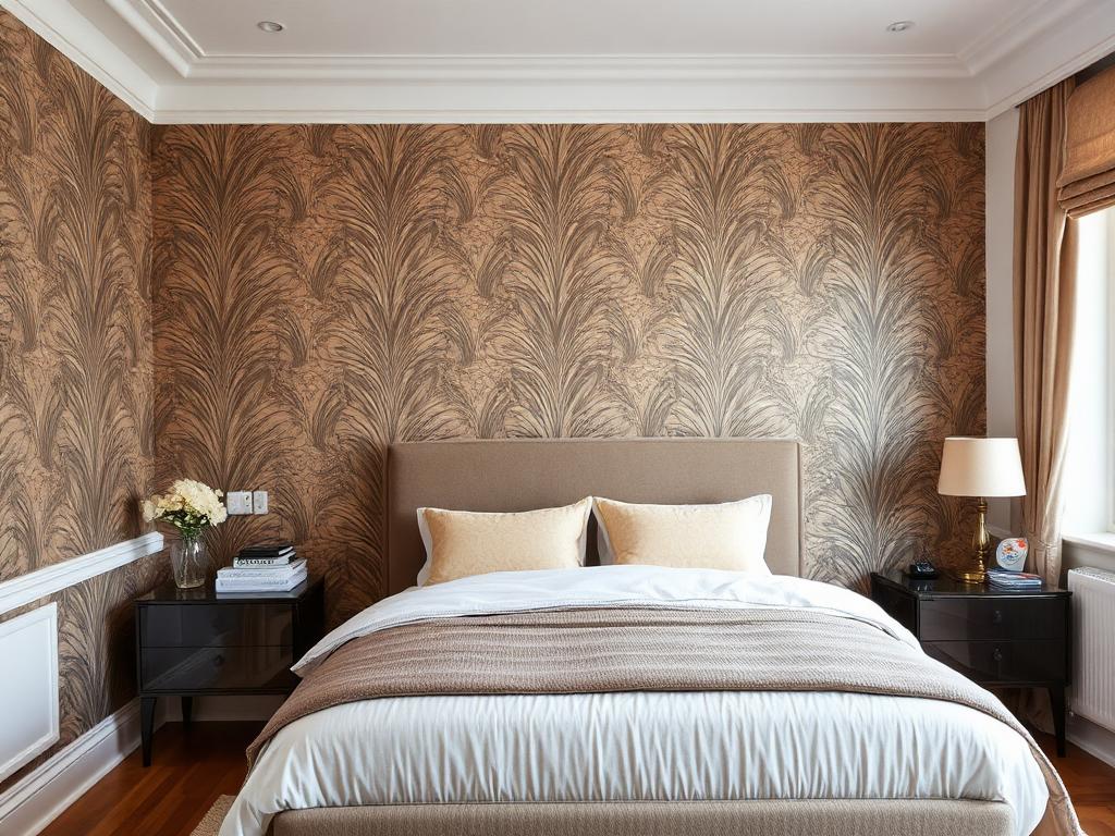 After: Tired floral wallpaper — replaced with a modern finish completed by coreMaint
